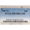 Image 3 : 1987-S ROOSEVELT DIME PCGS PR70 DCAM