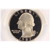 Image 1 : 1987-S WASHINGTON QUARTER PCGS PR69 DCAM