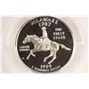 Image 1 : 1999-S SILVER DELAWARE QUARTER PCGS PR69 DCAM