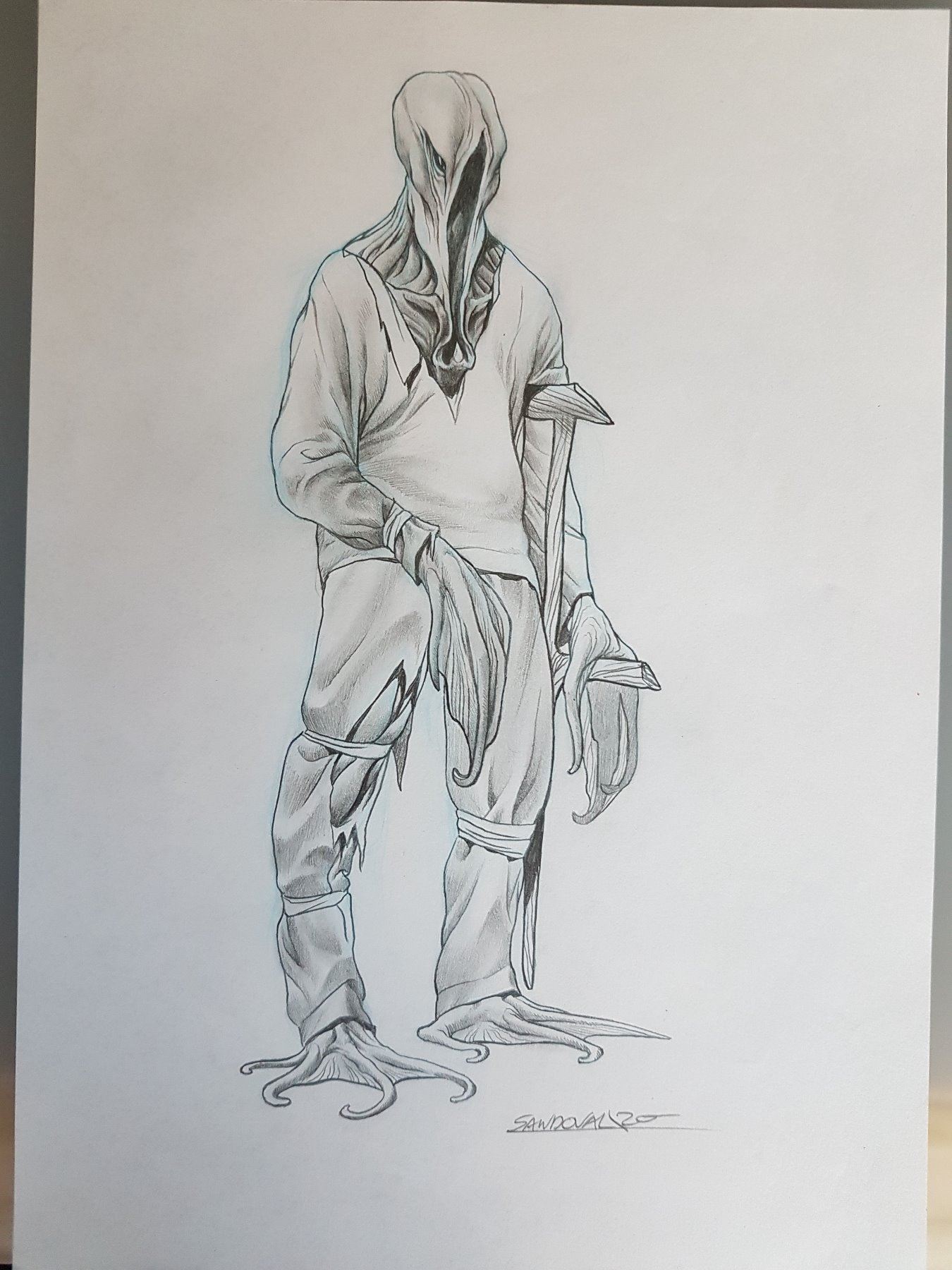 Dagon (2001) Character Design #1 Original Concept Art