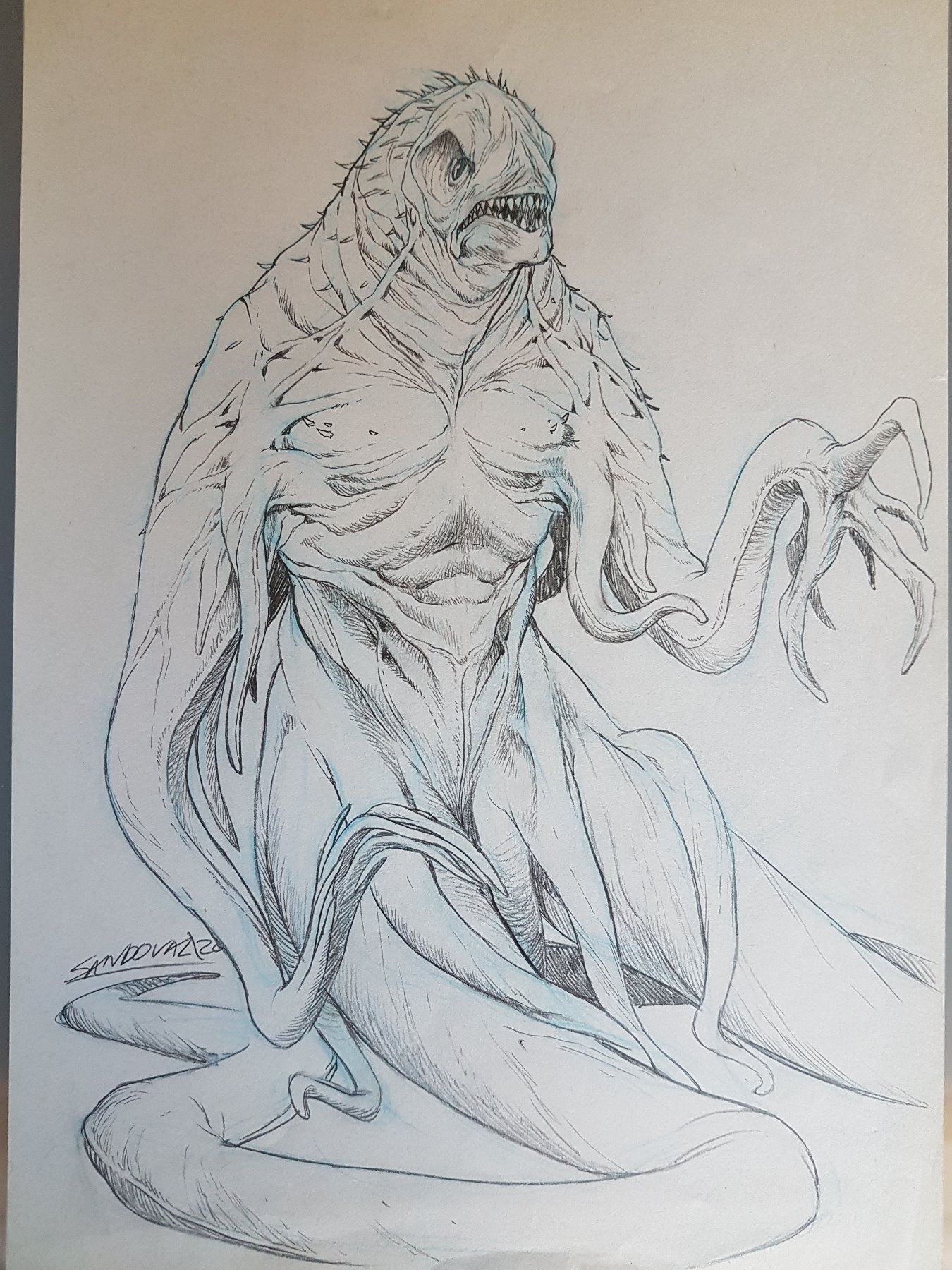Dagon (2001) Character Design #2 Original Concept Art