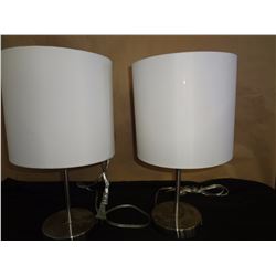 Set of Silver Table Lamps