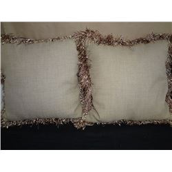 Set of Beige Pier 1 Pillows