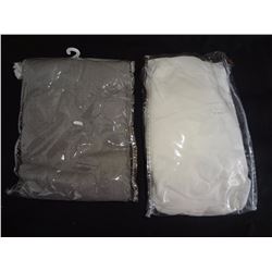 Grey and White Window Panels