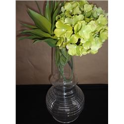 Glass Ikea Vase with Flowers