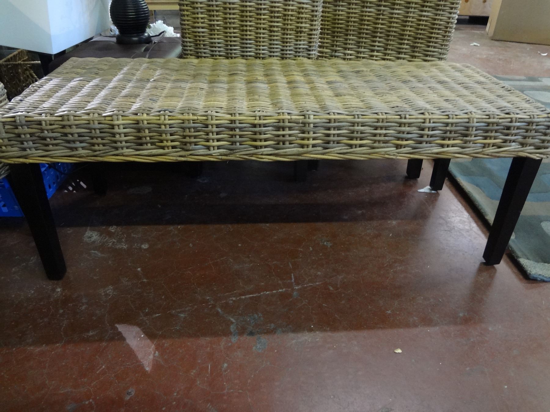 Pier 1 Imports Wicker Kitchen Bench