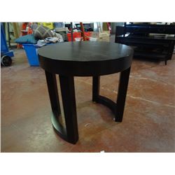 Brown Circular End Table Few Scuffs