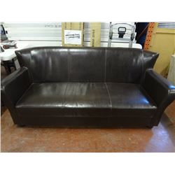 Brown Leather Sofa. Scuff on Back