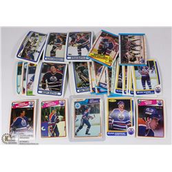 LARGE COLLECTION OF OILERS HOCKEY CARDS