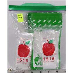 LARGE BUNDLE OF MINI ZIPLOCK BAGS