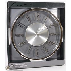 HOMETRENDS TRANSPARENT WALL CLOCK