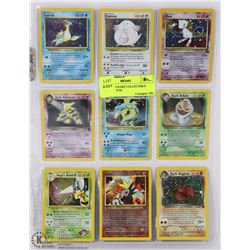 SHEET OF 9 RARE COLLECTIBLE POKÉMON FOIL
