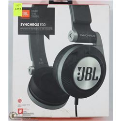 JBL SYNCHROS E30 PERFORMANCE ON EAR HEADPHONES
