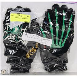 6PK "YOUTH" GLOW IN THE DARK GLOVES