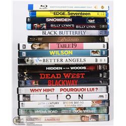 FLAT OF NEWER RELEASES ,11 DVDS & 6 BLURAYS