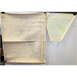 LOT OF THREE 1930S CANADIAN SURVEYING MAPS.