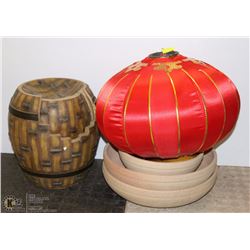 LOT OF ASST ASIAN THEME DECORATIONS INCLUDING