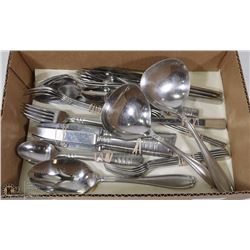BOX OF FLATWARE INCL. 3 LARGE PRINCESS