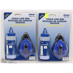 LOT OF 2 CHALK LINE REELS