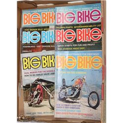 FLAT OF 7 VINTAGE BIG BIKE MOTORCYCLE MAGAZINES
