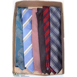 LOT OF 6 DESIGNER NECKTIES. CLOTHING