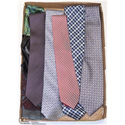 LOT OF 5 DESIGNER NECK TIES & 3 POCKET SCARFS