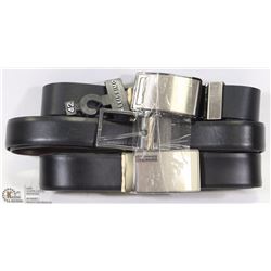 3 LEATHER DESIGNER BELTS -SIZE 42"