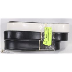 3 LEATHER DESIGNER BELTS -SIZE 40"