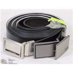 3 LEATHER DESIGNER REVERSIBLE BELTS - SIZE 42"