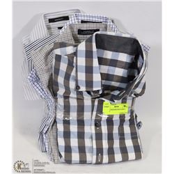 6 MENS DESIGNER DRESS SHIRTS - SIZE 15"