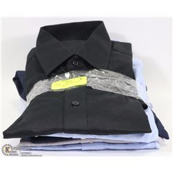 5 MENS DESIGNER WHITE DRESS SHIRTS - SIZE 15"