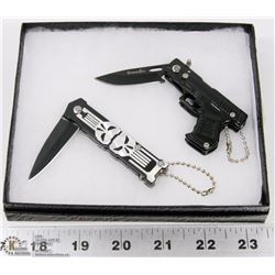 NEW PUNISHER AND HAND GUN LOCK BLADE KNIVES