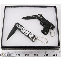 NEW PUNISHER AND HAND GUN LOCK BLADE KNIVES