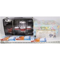 NEW ITEMS DESKTOP DRUM SET W/PHOTO