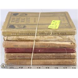 VINTAGE SET OF 6 CHILDRENS MUSIC BOOKS