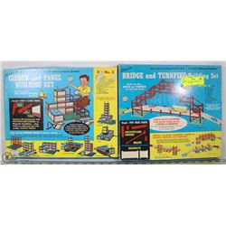 SET OF 2 VINTAGE KENNER TOYS GIRDER & PANEL