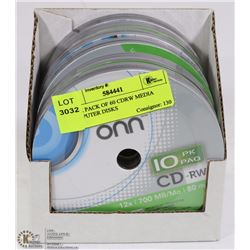 BULK PACK OF 60 CD-RW MEDIA COMPUTER DISKS
