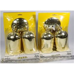 SET OF 4 CASAL ACCENT WALL LIGHTS (BRASS)