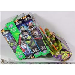 LOT OF TMNT FIGURINES AND TOYS