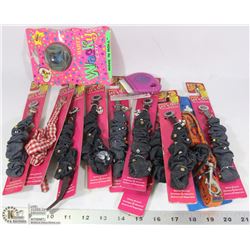 BOX OF ANIMAL COLLARS BY HARTZ
