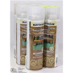 LOT OF 6 SPRAY CANS CLEAR CONCRETE SEALER