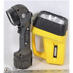 LOT OF 2 FLASH LIGHT INC HARD CASE PROFESSIONAL