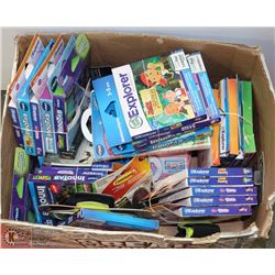 LARGE BOX OF VTECH, LEAPFROG AND MORE