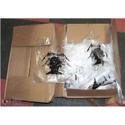 2 CASES OF CLEAR METALLICA T-SHIRT BAGS FROM THE