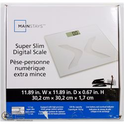 MAINSTAYS SUPER SLIM DIGITAL SCALE
