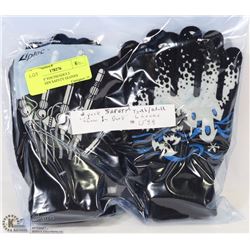 6 PACK OF YOUTH/ADULT HALLOWEEN SAFETY GLOVES
