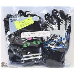 6 PACK OF YOUTH/ADULT HALLOWEEN SAFETY GLOVES