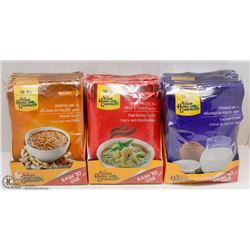THREE CASES OF ASSORTED COOKING MIXES