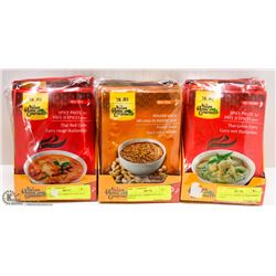 THREE CASES OF ASSORTED COOKING MIXES