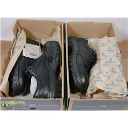 TWO PAIRS OF STEEL TOE WORK SHOES SIZES 6.5 & 7.5
